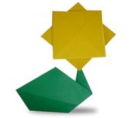 太阳花的折法 折纸太阳花图解教程