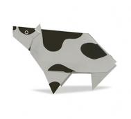 小牛、奶牛的折法 动物折纸手工教程