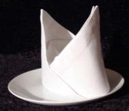 餐巾折叠帽子的方法 餐巾折叠艺术