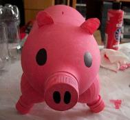 废弃的饮料瓶diy创意猪猪存钱罐