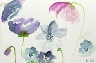 充满花语的水彩花信笺 手绘一幅漂亮的水彩画
