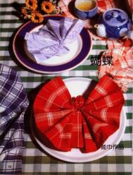 餐巾折叠美丽蝴蝶的方法 餐巾折叠艺术