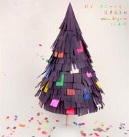用不织布手工制作一款简单的布艺圣诞树