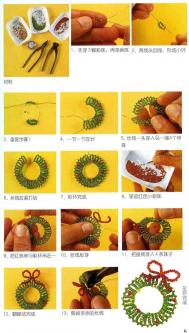 串珠花环的手工制作图解 手工串珠基础教程