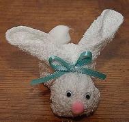 毛巾制作可爱的小兔子 毛巾DIY兔子教程