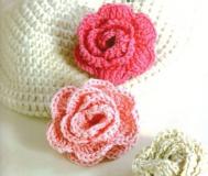 玫瑰花的毛线编织方法 手工编织玫瑰花