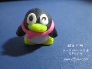 软陶diy超萌的小企鹅 软陶企鹅的做法