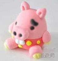 超轻粘土小猪图文教程 用粘土捏一个可爱小猪