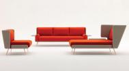 家具设计 优雅红色沙发设计图