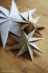 折纸立体八角星