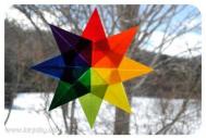 超简单的手工折纸八角星 八角星星折纸