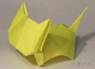 手工折纸制作猫咪的方法
