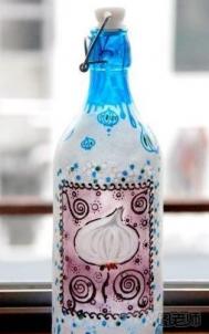 玻璃瓶旧物改造制作花瓶装饰品