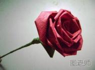 玫瑰花的折法图解 浪漫是折出来的