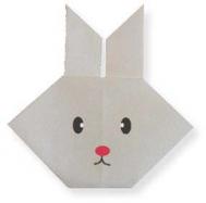 兔子头的折法 兔子头的折纸步骤