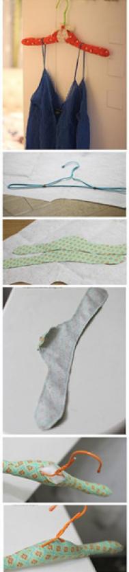 铁丝衣架改造 利用铁丝衣架改造成海绵衣架的方