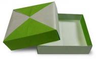 小扁盒子的折纸方法 情人节礼物盒子