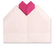 心形卡片的折纸方法 情人节贺卡
