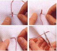 十字绣针法 中国十字锈针法的针法介绍