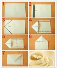 如何折信封 简单的信封折法