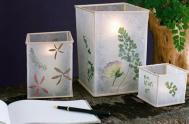 晚风中的花：DIY手工制作植物压花蜡烛灯罩