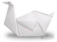 儿童手工创意折纸教程 天鹅的折纸方法