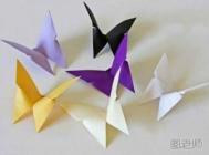 蝴蝶的折法(三） 怎样折蝴蝶