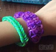 【图】手工编织教程 橡皮筋手链