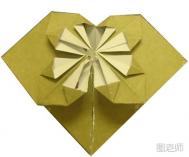 七夕折纸 超精致的心形折纸教程图解