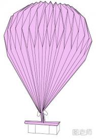立体热气球折纸教程图解