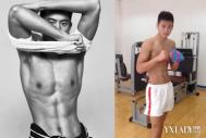 宁泽涛肌肉照展示型男魅力 减出平坦小腹