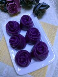怎样做紫薯玫瑰花花卷最好吃