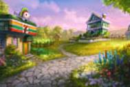 PS鼠绘梦幻的绿色卡通小村庄