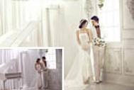 Photoshop给室内婚片加上柔和的韩系淡暖色