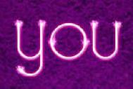 Photoshop制作漂亮的紫色烟花字