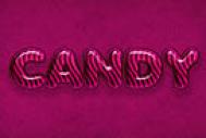 利用图层样式及图案制作剔透的紫色糖果字