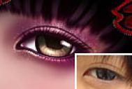 Photoshop打造极具魅力的紫色水晶彩妆眼睛
