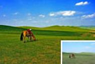 Photoshop打造高清的草原风景图片