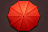 Photoshop制作一把张开的红伞