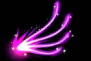 Photoshop打造梦幻的紫色光束翅膀