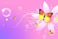 Photoshop打造一张漂亮的蝴蝶花纹壁纸