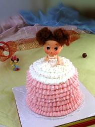 裱花蛋糕：蕾丝小公主的做法