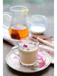 正宗【玫瑰奶茶】自制放心甜蜜饮品的做法