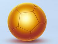 Photoshop制作金色立体效果的足球