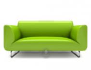 Photoshop绘制逼真的绿色沙发