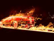 Photoshop设计火焰效果的超酷汽车