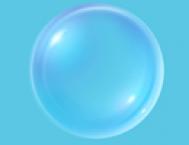 Photoshop绘制蓝色透明效果的气泡