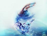 Photoshop设计蓝色绚丽的舞者海报教程