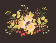 Illustrator绘制复古典雅风格的花朵花藤