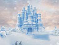 Photoshop合成冬季漂亮的的雪景城堡